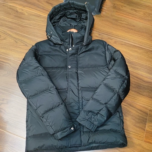 圈 新款男士时尚百搭连帽双领羽绒服