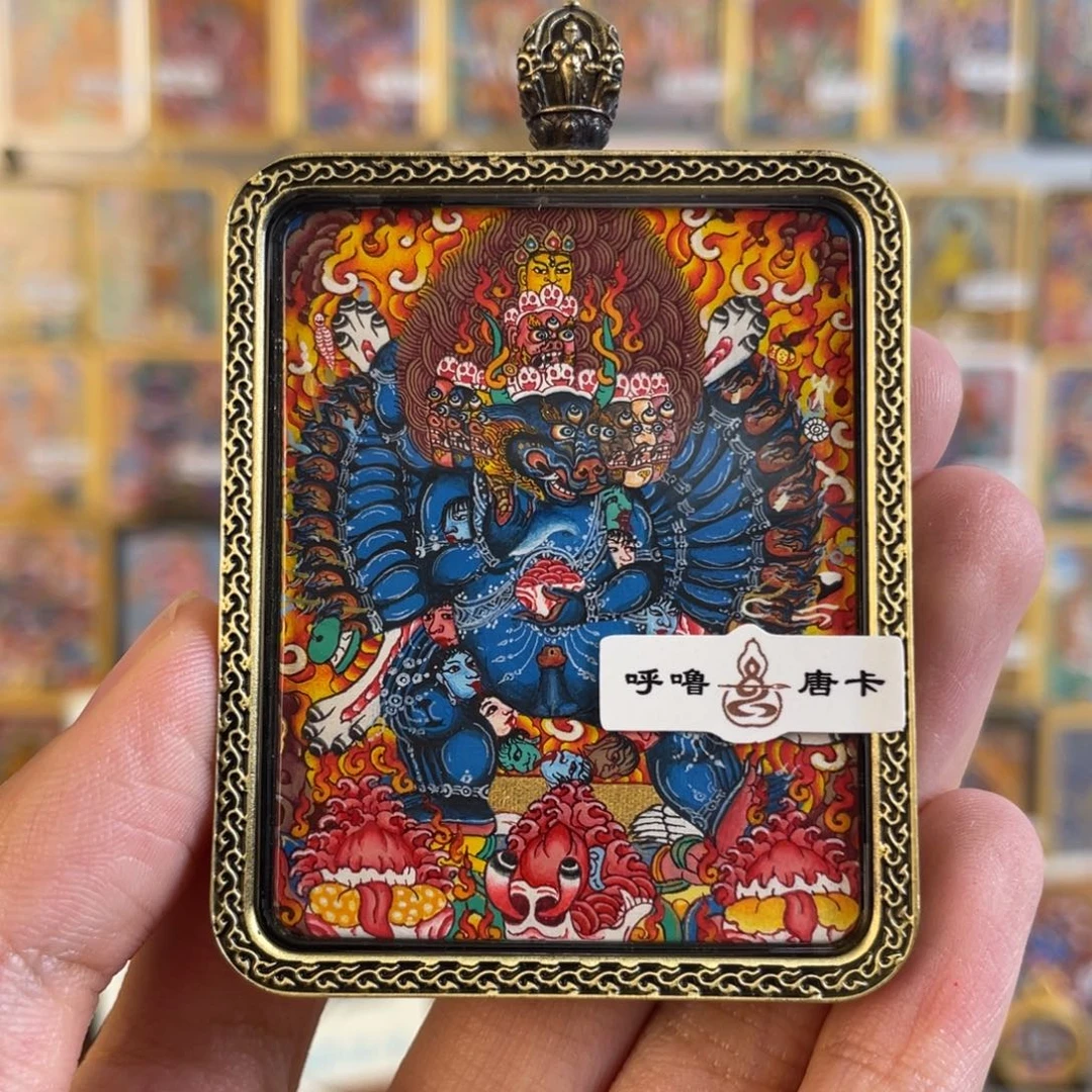 榴***奶吊坠小鱼热贡艺术，9折