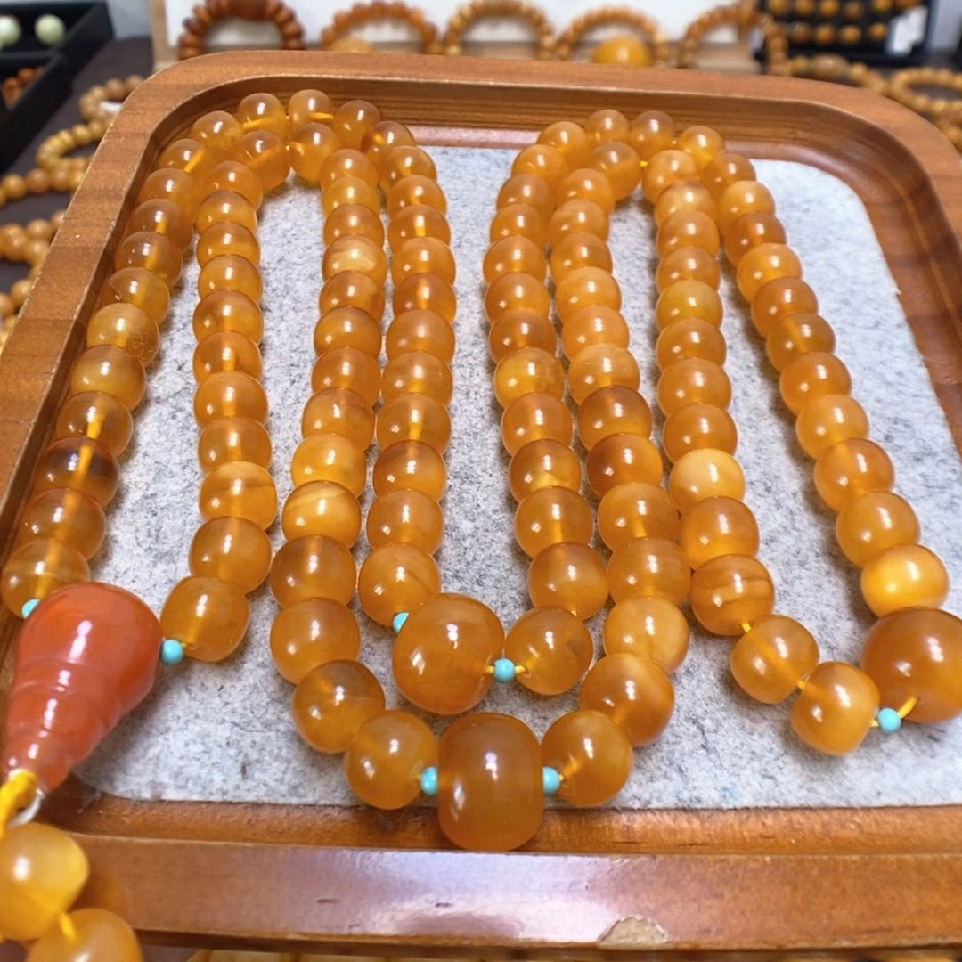蜜蜡手串未镶嵌蜜蜡