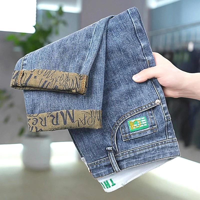 2025修身直筒夏季休闲男裤时尚男装秋冬款爆款2025新款牛仔裤裤子