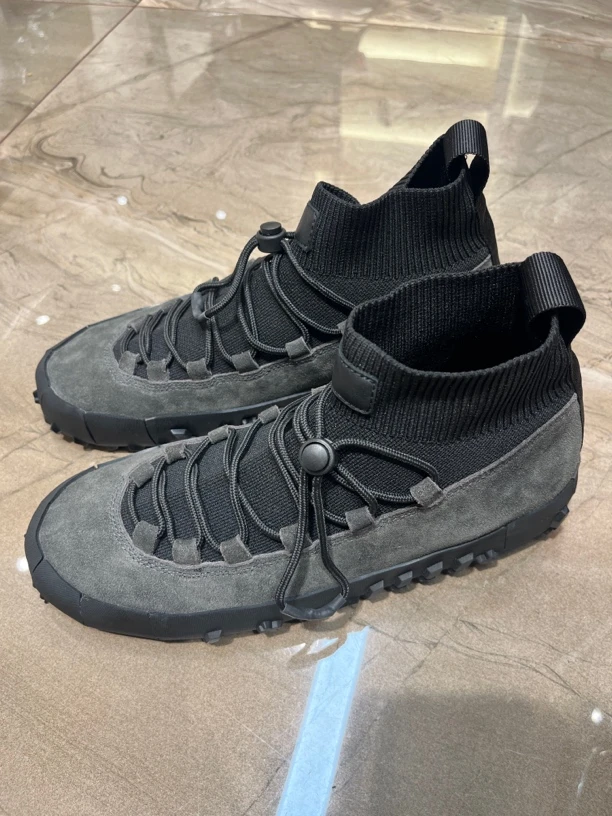 X126春运动鞋飞织街头风圆头反绒时尚高帮时尚休闲鞋深口