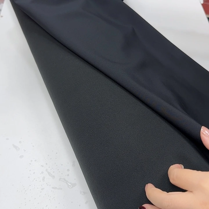无纺布黑色冲锋衣面料2米
