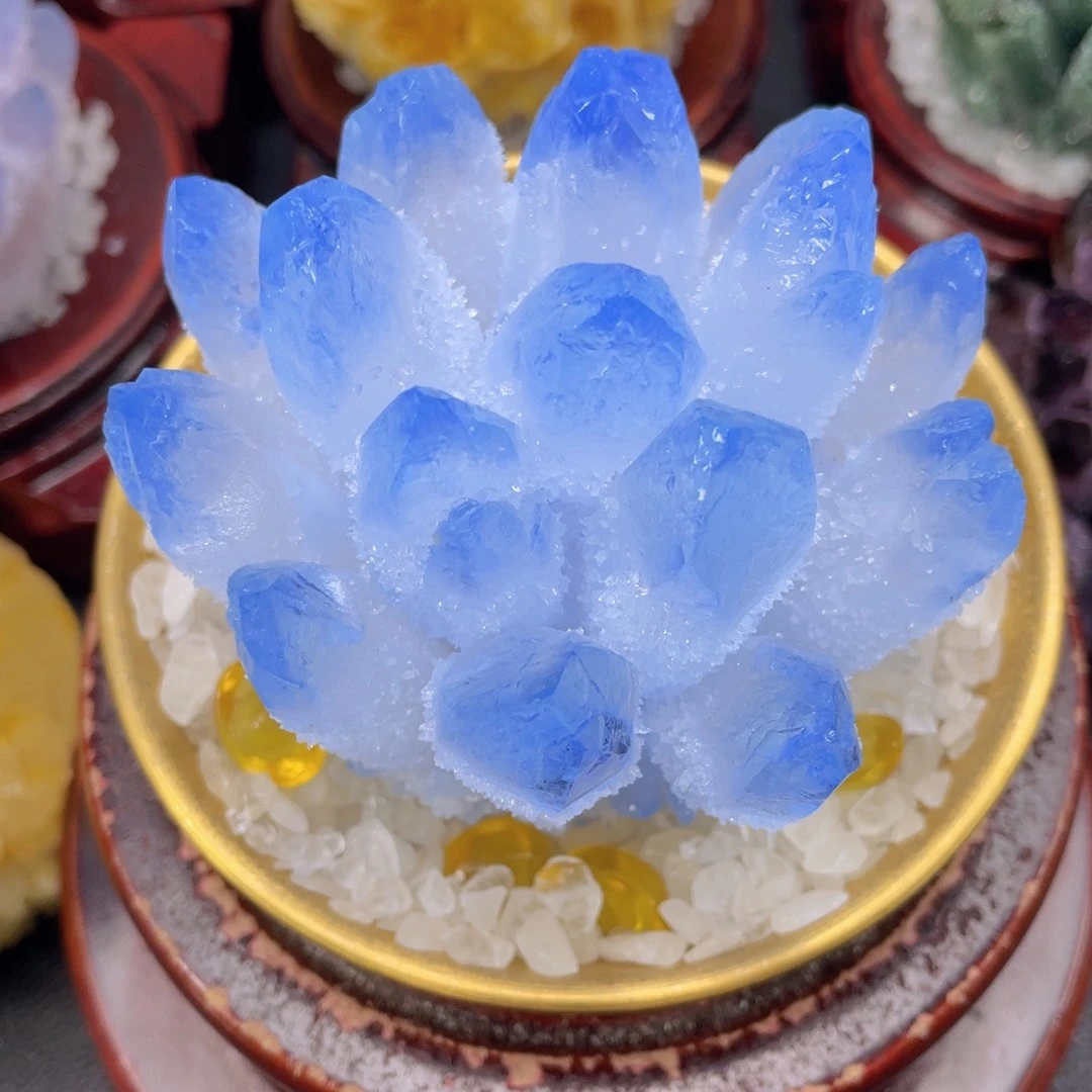 石材盼***头蓝水晶108