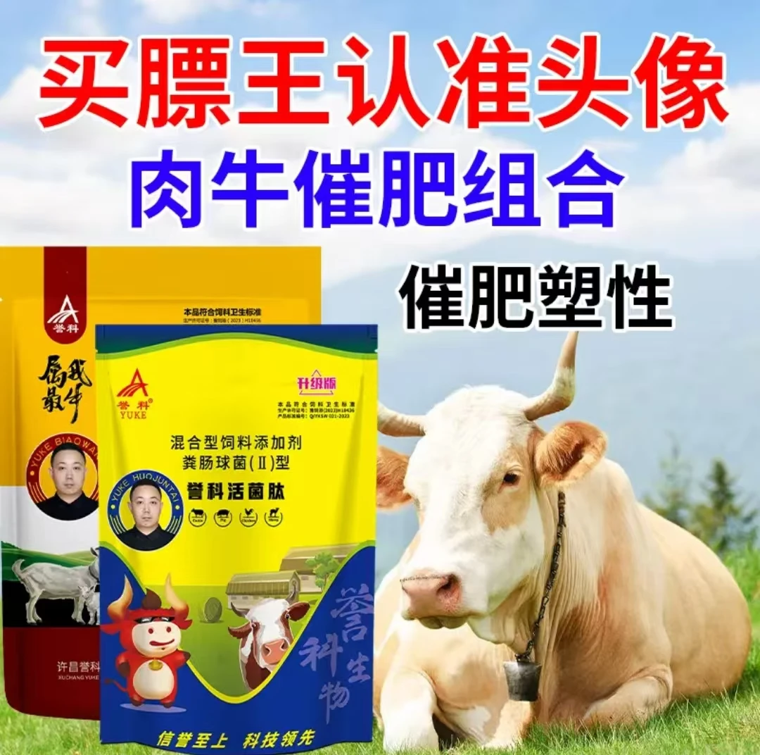 膘王活菌肽育肥牛催肥拉骨架强效通用畜牧添加剂促进快速用品出栏