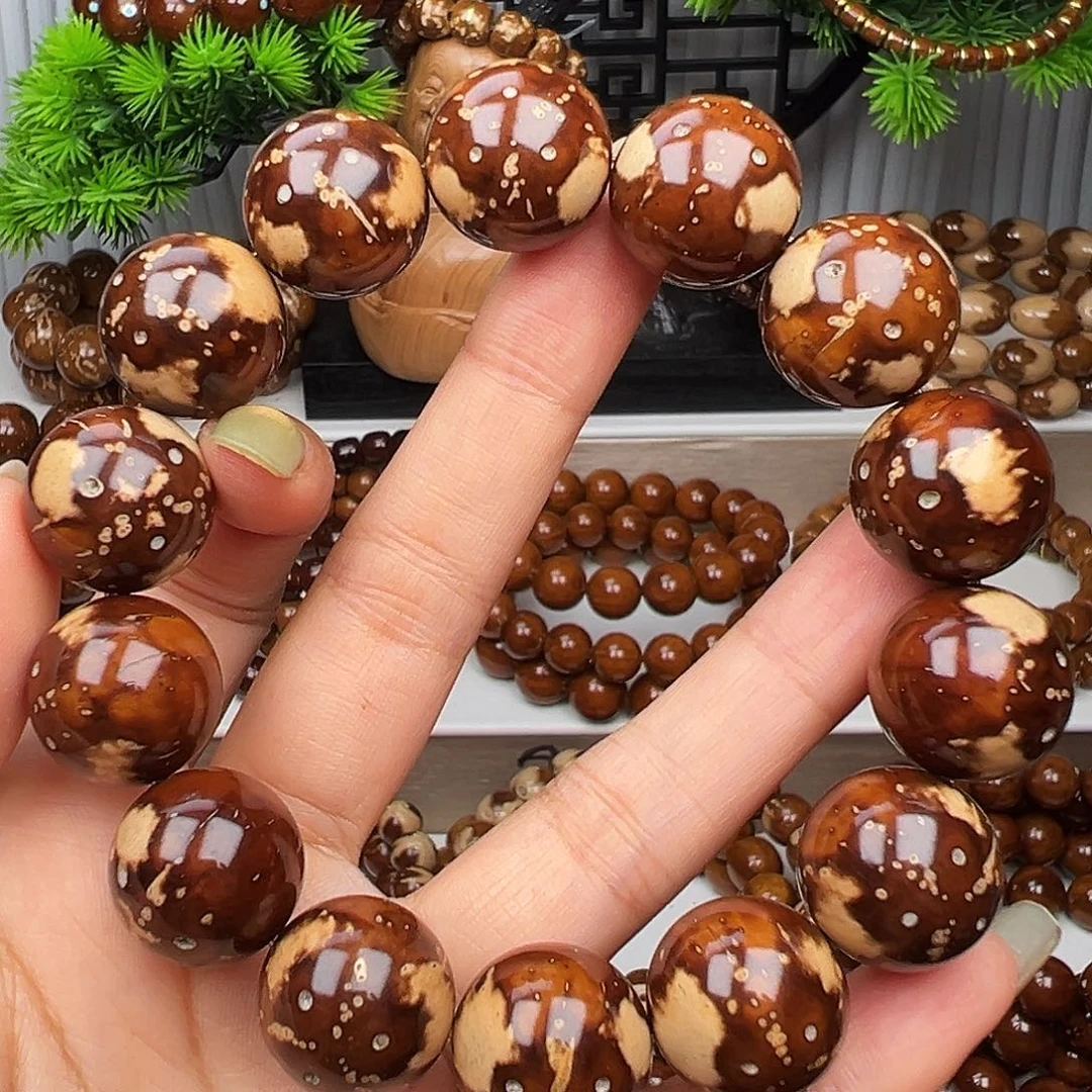 紫金鼠手串卡17半实心熊猫