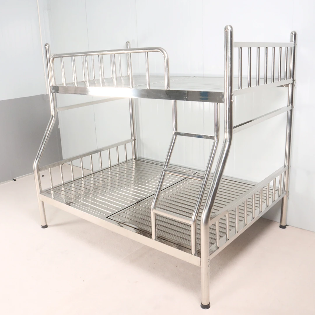 不锈钢子母床组合上下铺床架学生床家用双人床简约现代环保耐用型