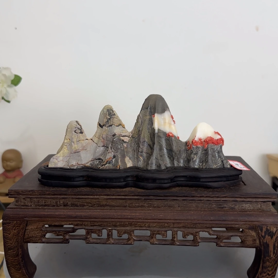 眼***哥灵璧奇石白灵石-1