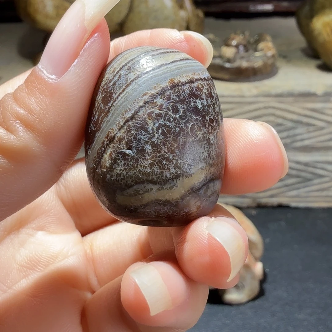 荣***堂玛瑙/玉髓未镶嵌笔搁