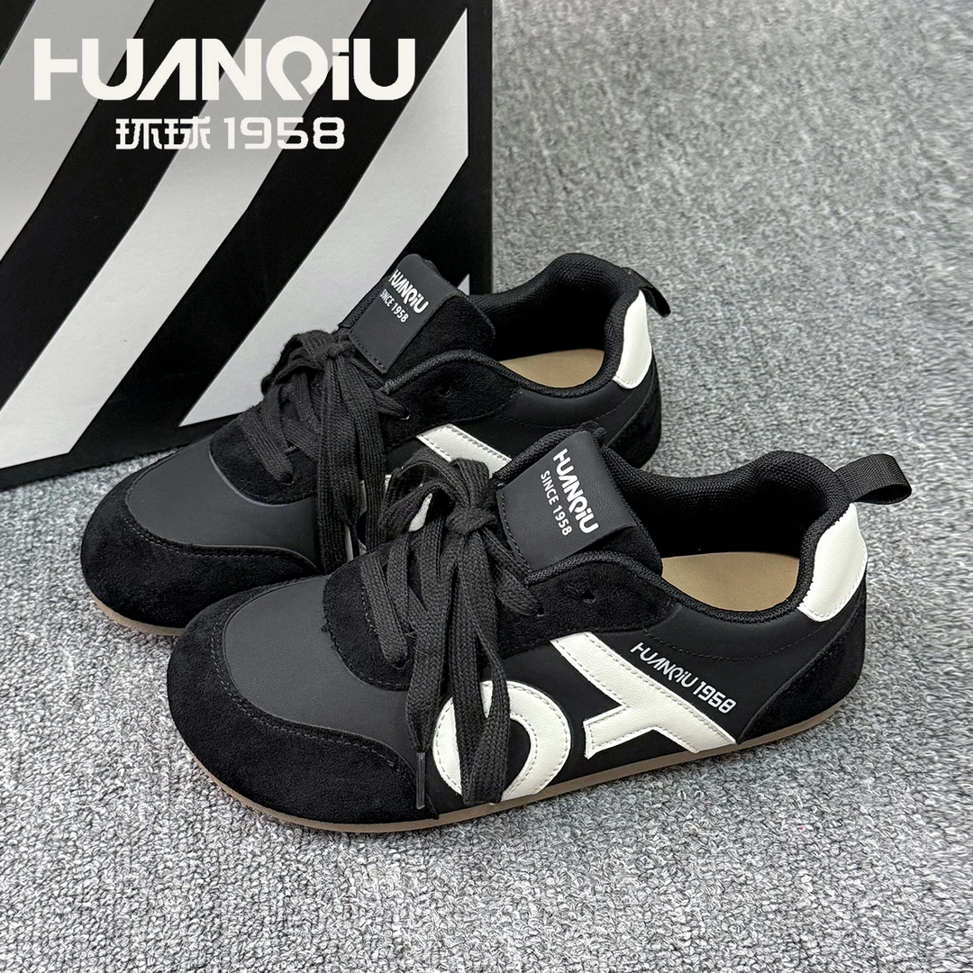 HUANQIU/环球2025新款运动休闲鞋时尚百搭夏季板鞋复古通勤鞋女