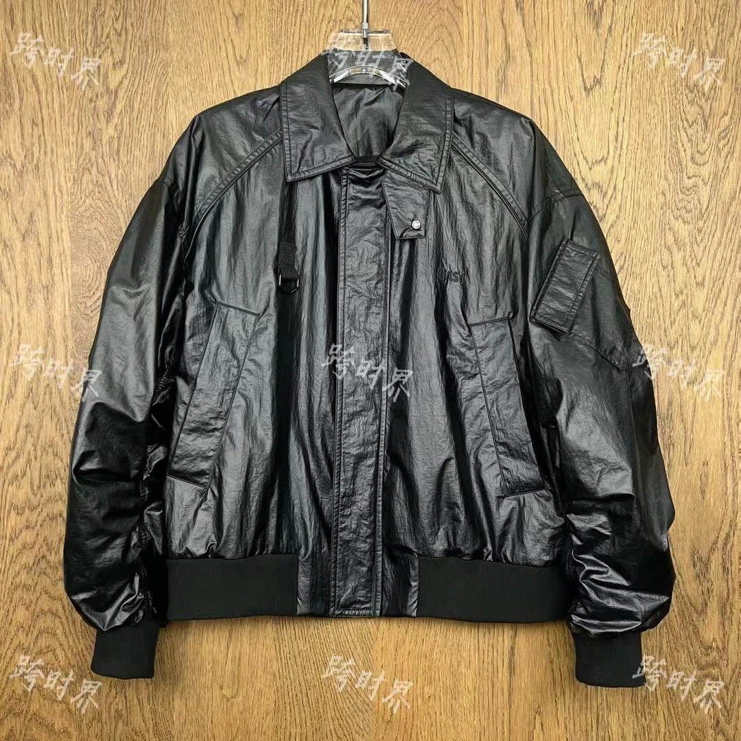 港风飞行夹克短款绣花宽松户外春秋季时尚翻领经典潮流外套A4331#