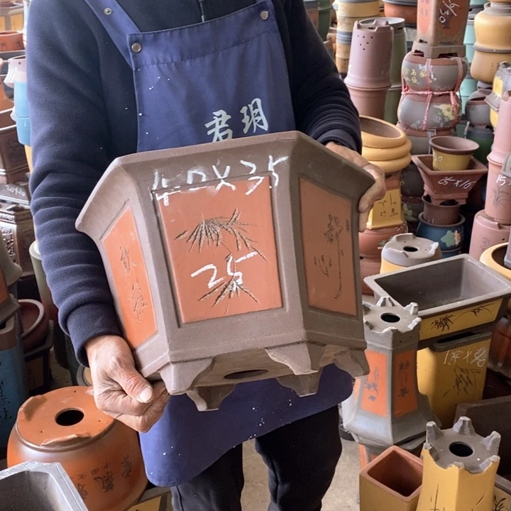 紫砂花盆紫砂花盆