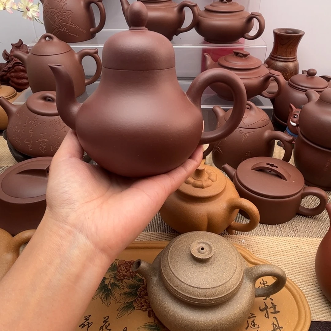 紫砂茶壶原矿紫泥思婷