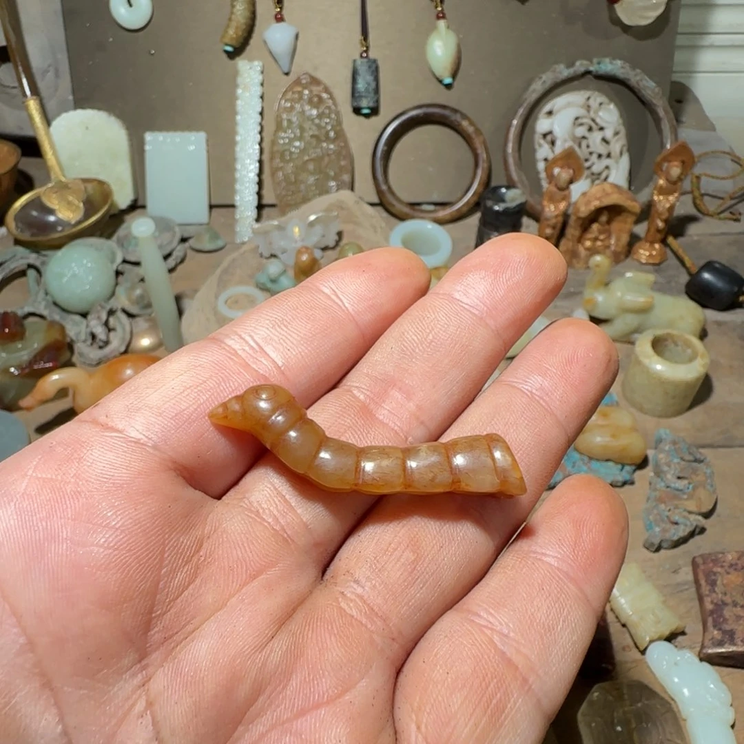 马***来和田玉未镶嵌颈饰