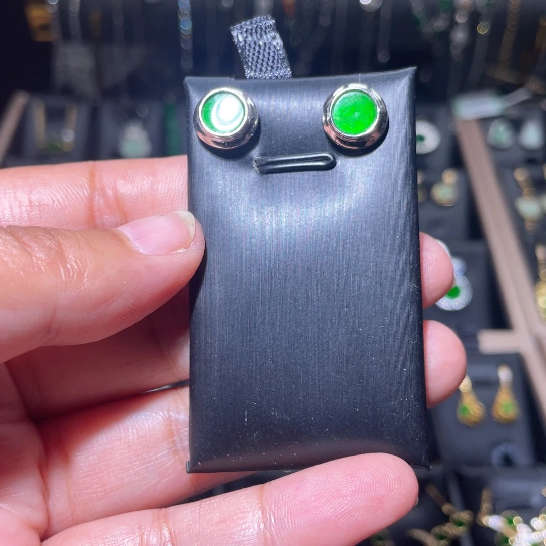 翡翠银S925镶嵌颈饰