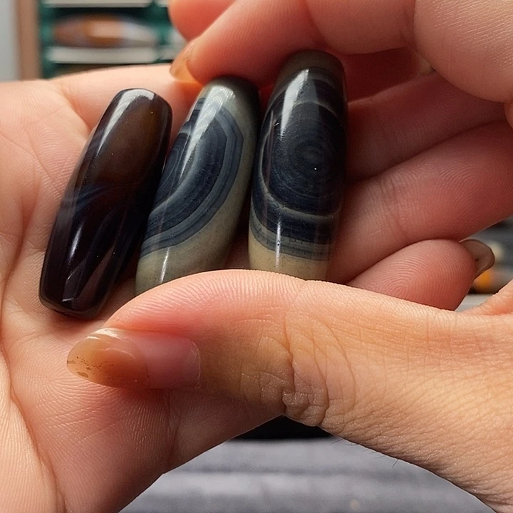 无***空玛瑙/玉髓未镶嵌吊坠(不含链)