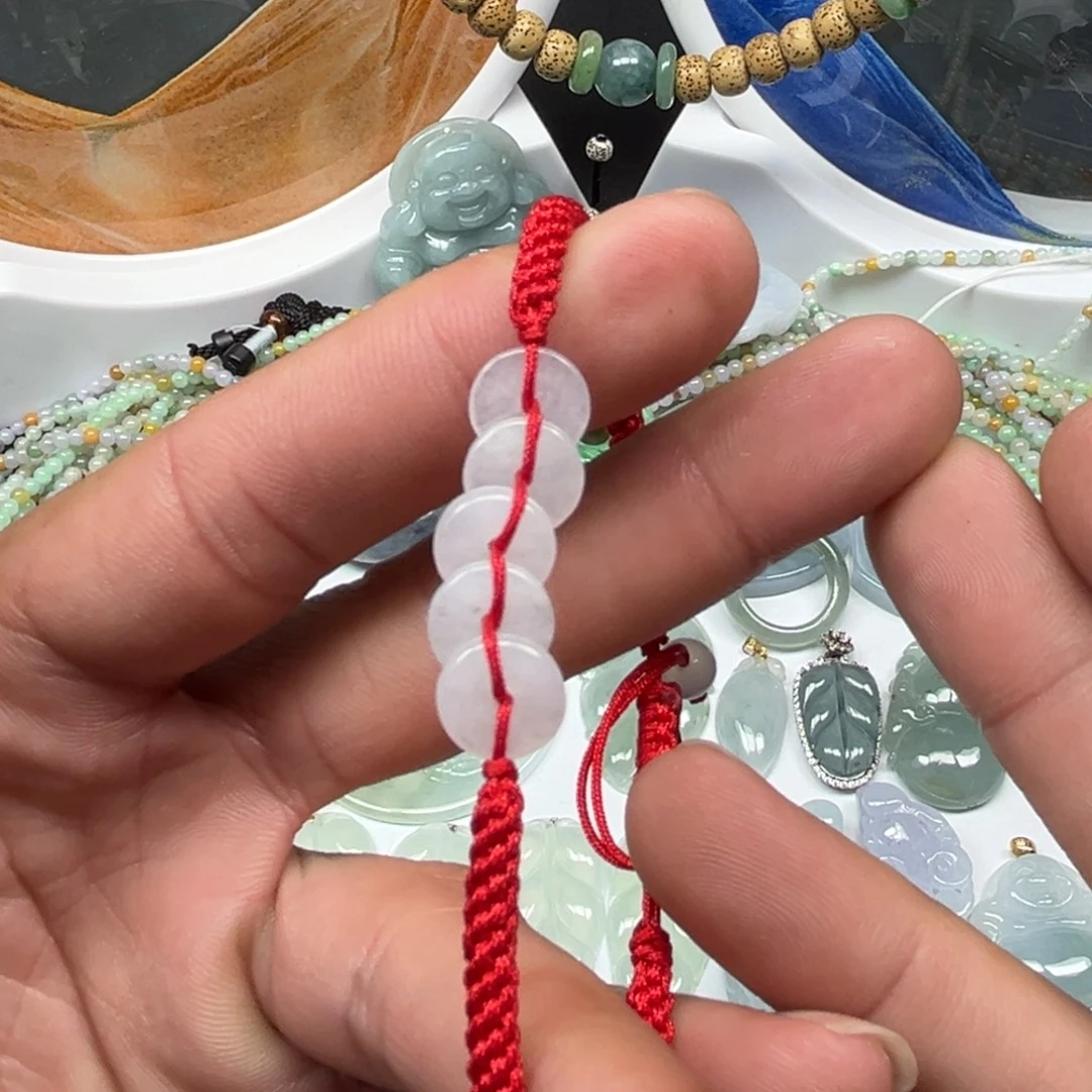 翡翠未镶嵌颈饰手链