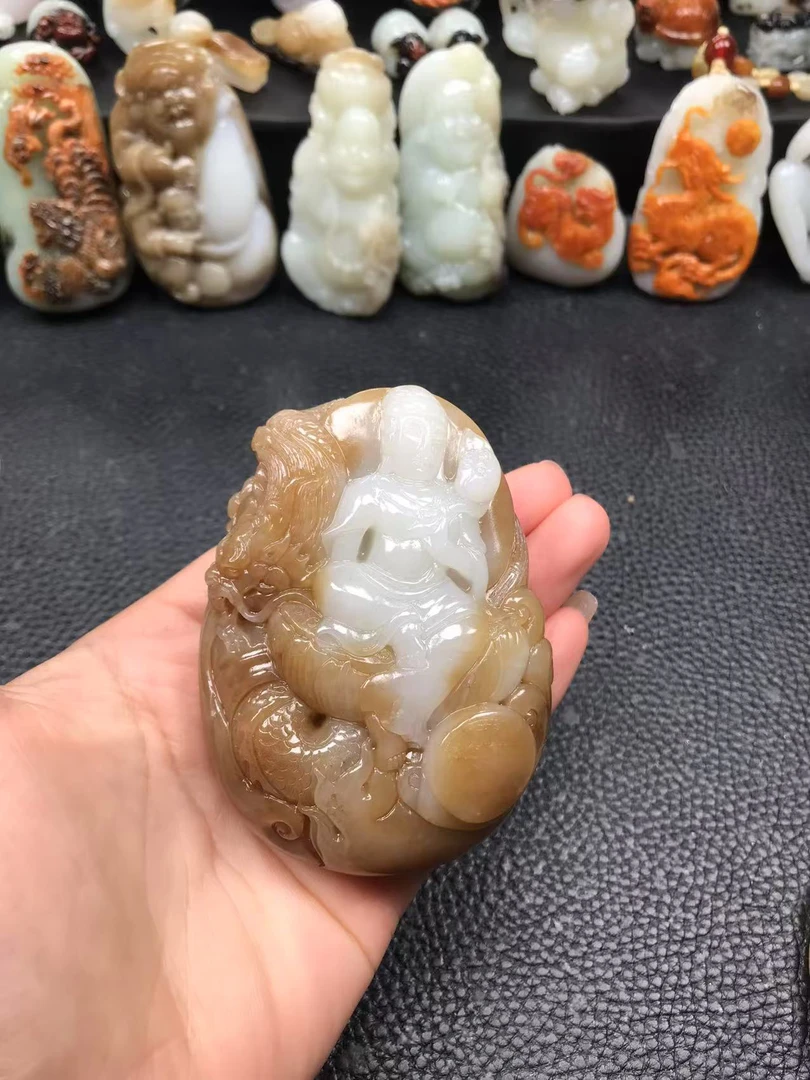 和田玉观音，实物漂亮