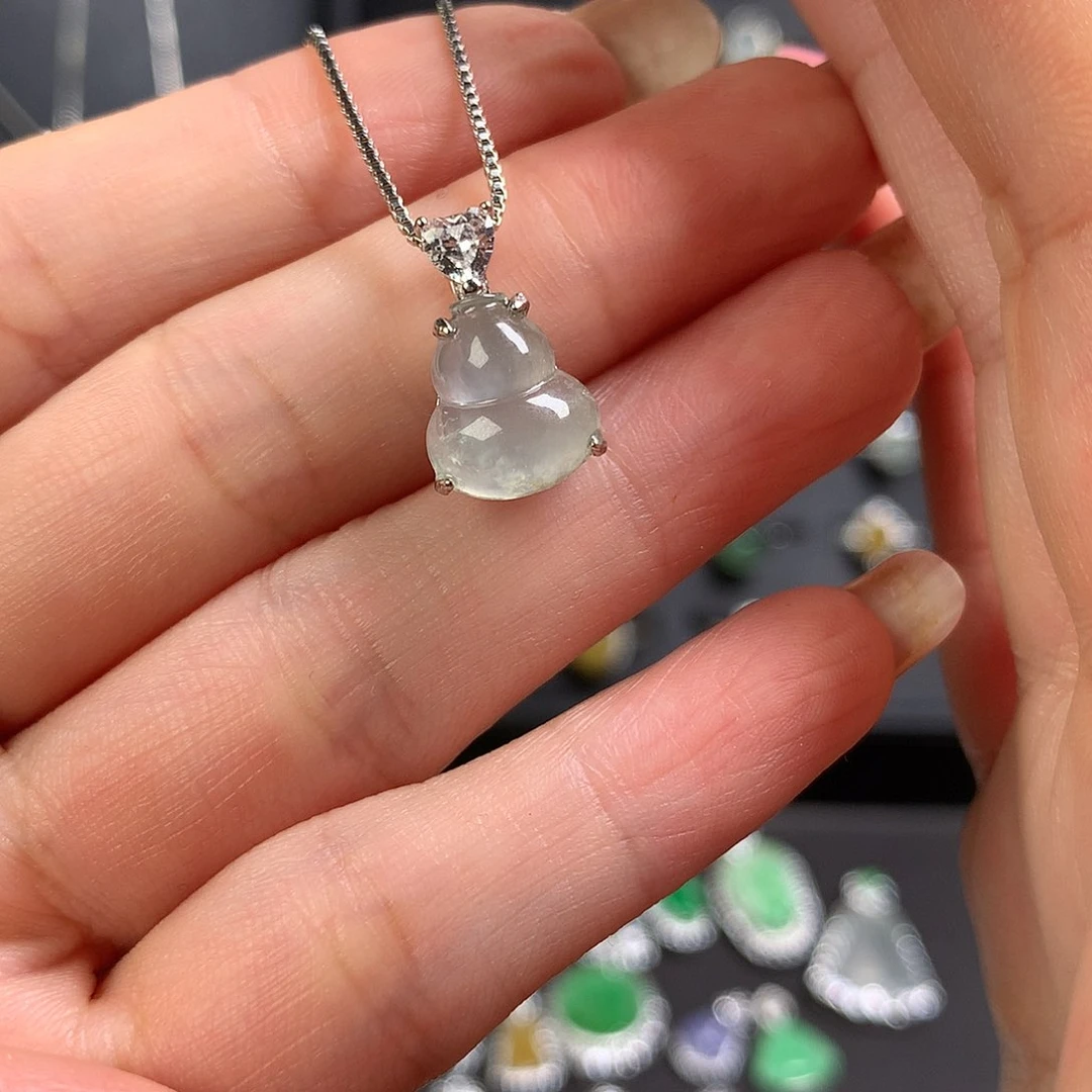 颈饰银S925镶嵌翡翠111111111