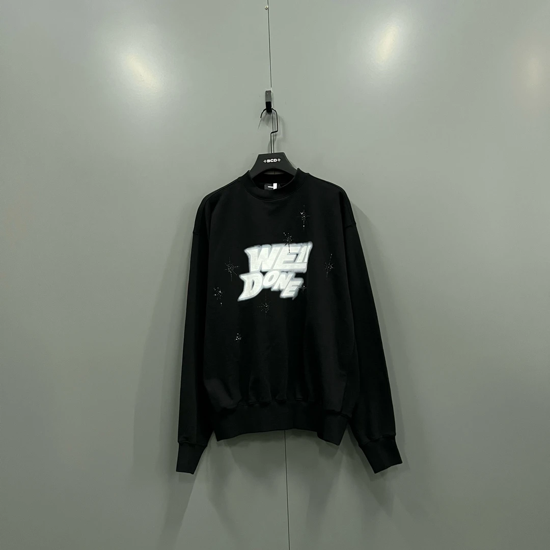 99新 WE11 DONE 【花花专属】胸口喷雾大logo卫衣bc018953