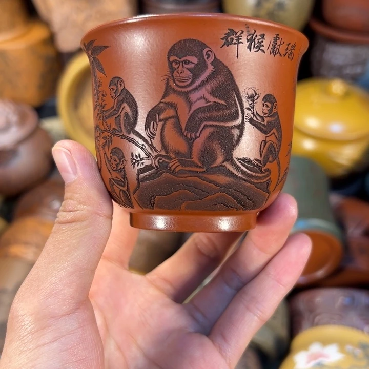 紫砂茶杯宜兴紫砂杯