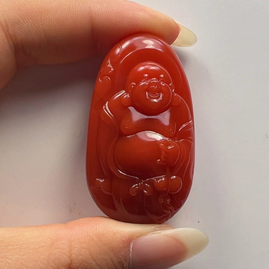 未镶嵌南红玛瑙挂件未**你滴水洞佛公