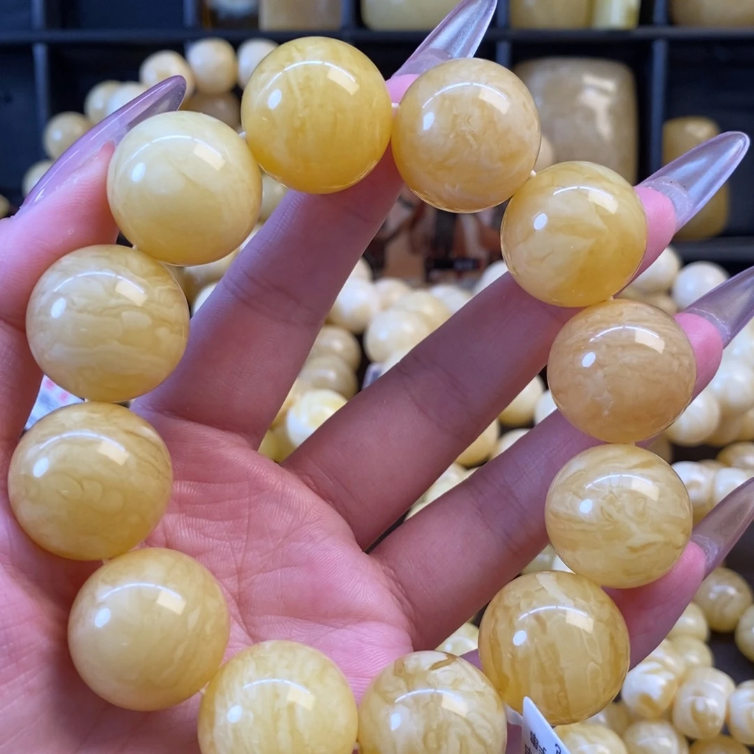 手链琥珀未镶嵌满蜡虎皮21➕