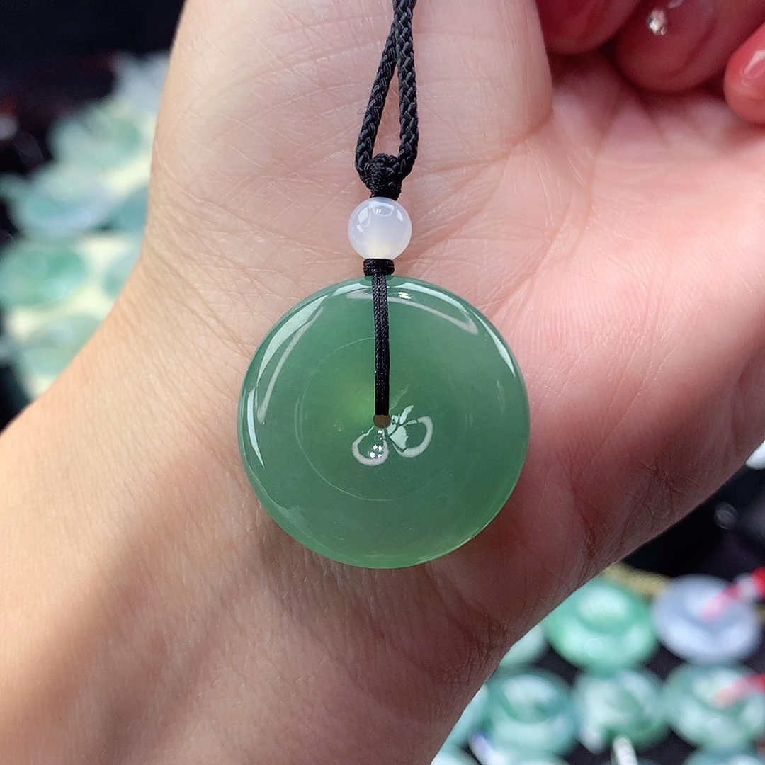 翡翠颈饰未镶嵌9尺寸23.7/5.0