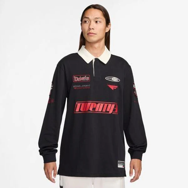 NIKE/耐克【可自提】官方正品 AJ 男子新款印花休闲长袖 HF9324-010