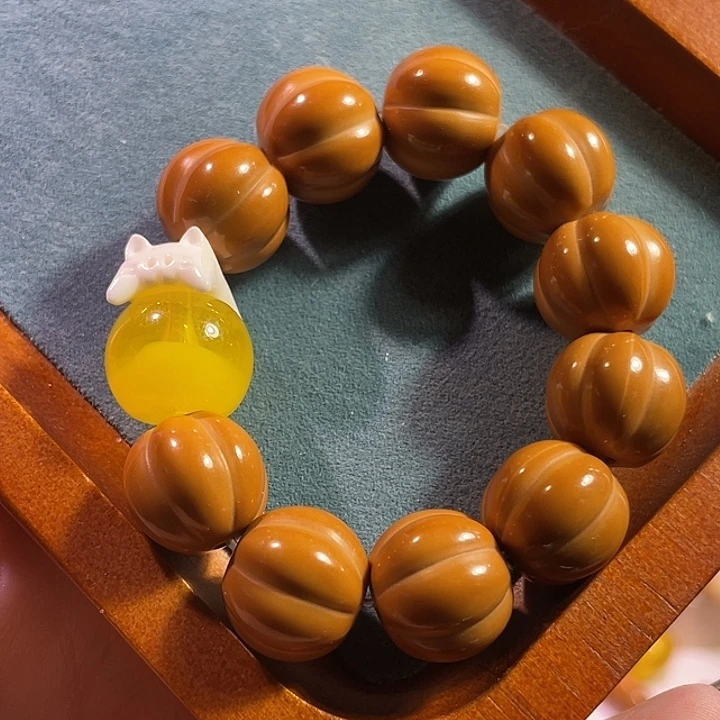 手串猴头核桃泡芙南瓜手捻小猫