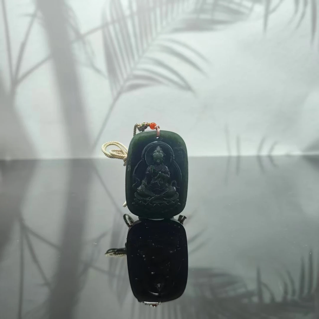 V和田玉观音吊坠0054