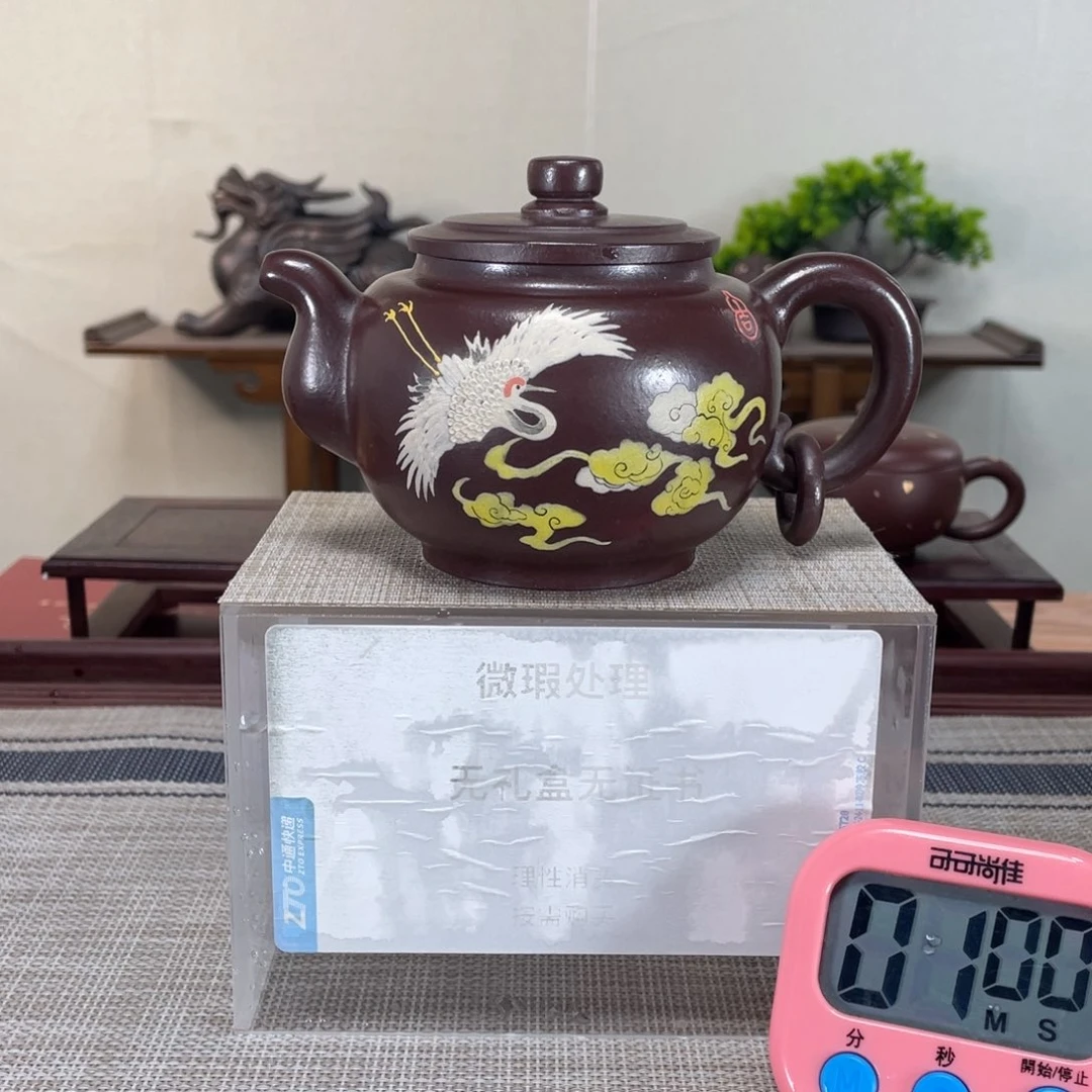 紫砂茶壶小**学微瑕也可以