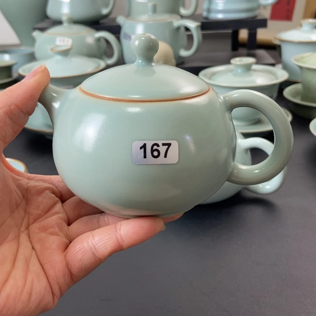 二级品仿古釉西施壶