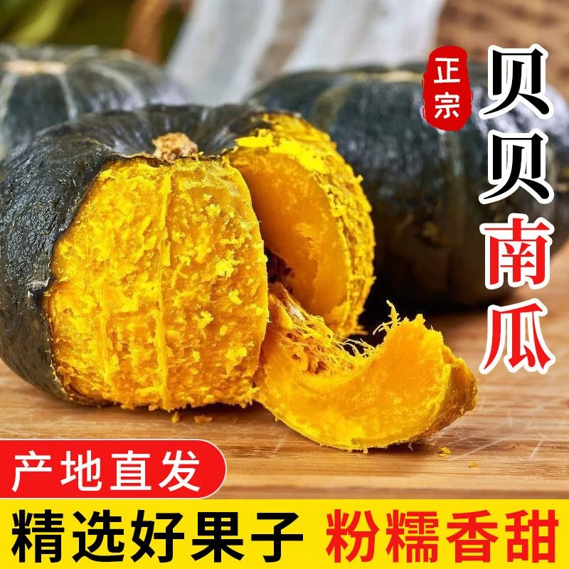 正宗贝贝南瓜宝宝南瓜粉糯香甜新鲜蔬菜辅食