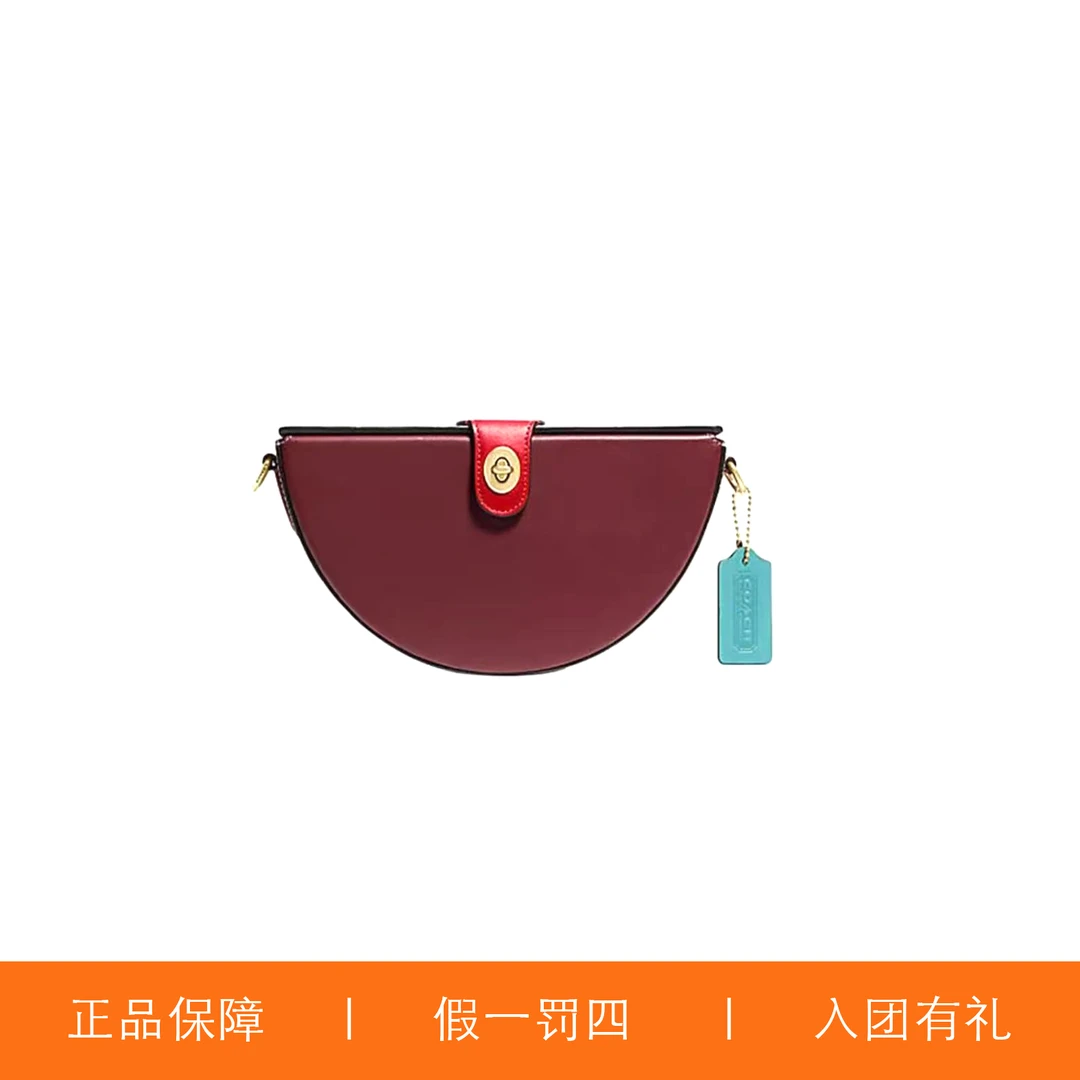 95新 COACH/蔻驰 蔻驰半圆盒子包/A8103/22X15X10