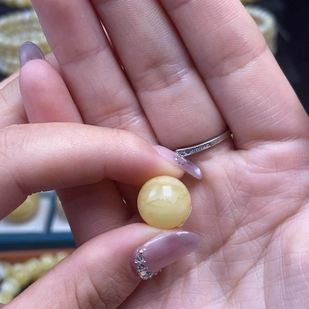 蜜蜡未镶嵌珠宝奇石12.4mm