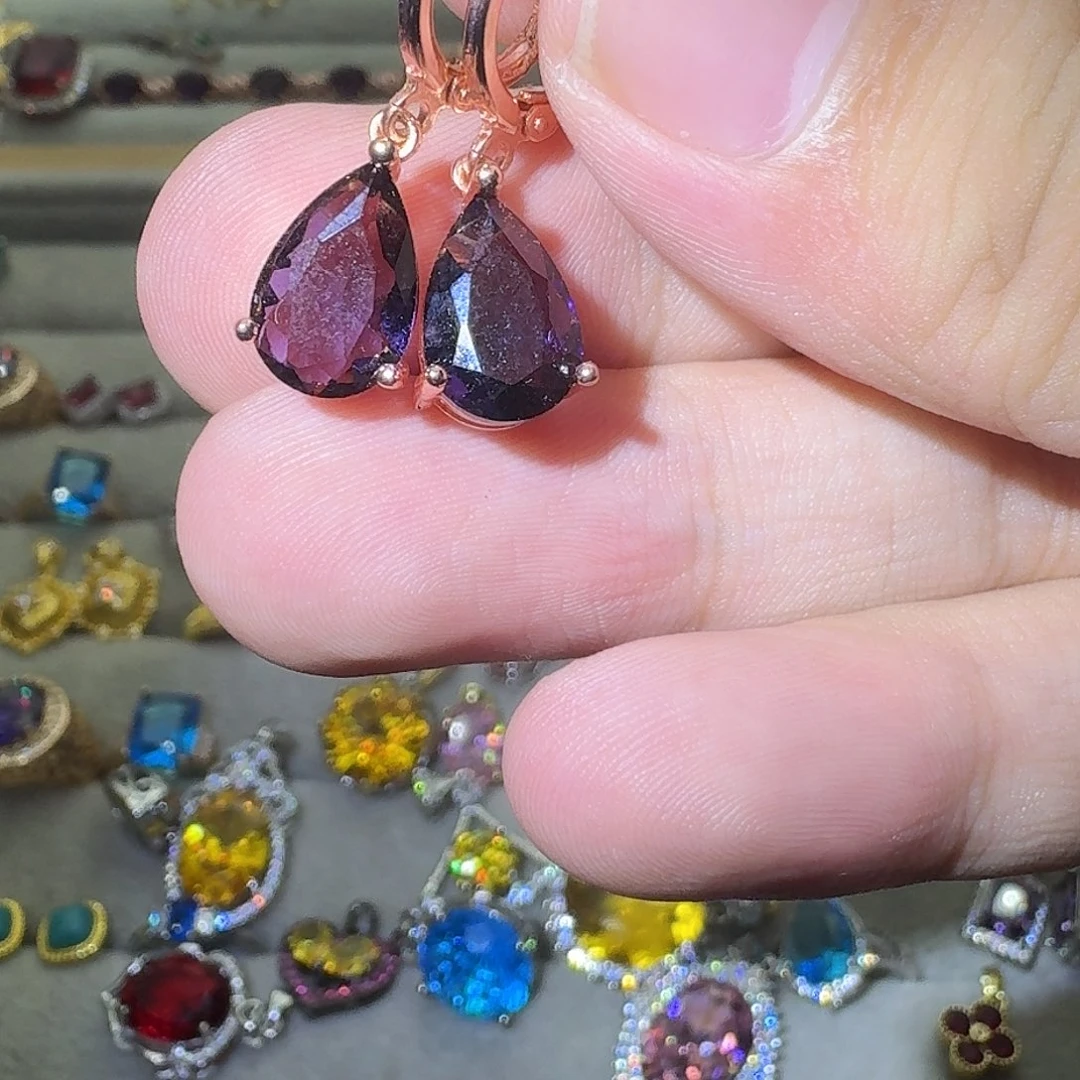 水晶戒指银S925镶嵌