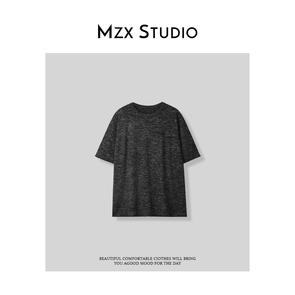 MZX 夏季休闲百搭肌理感短袖T恤SY8250-F