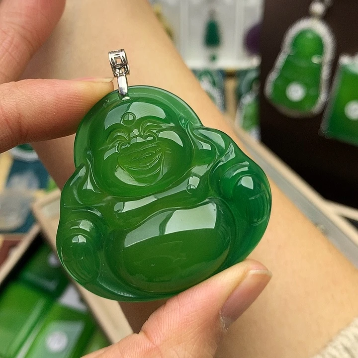 玛瑙/玉髓未镶嵌吊坠