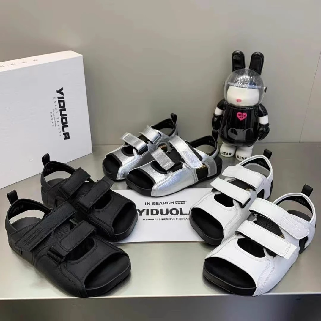 爆款勃肯凉鞋女2025夏季新款魔术贴沙滩罗马凉鞋百搭减龄运动凉鞋