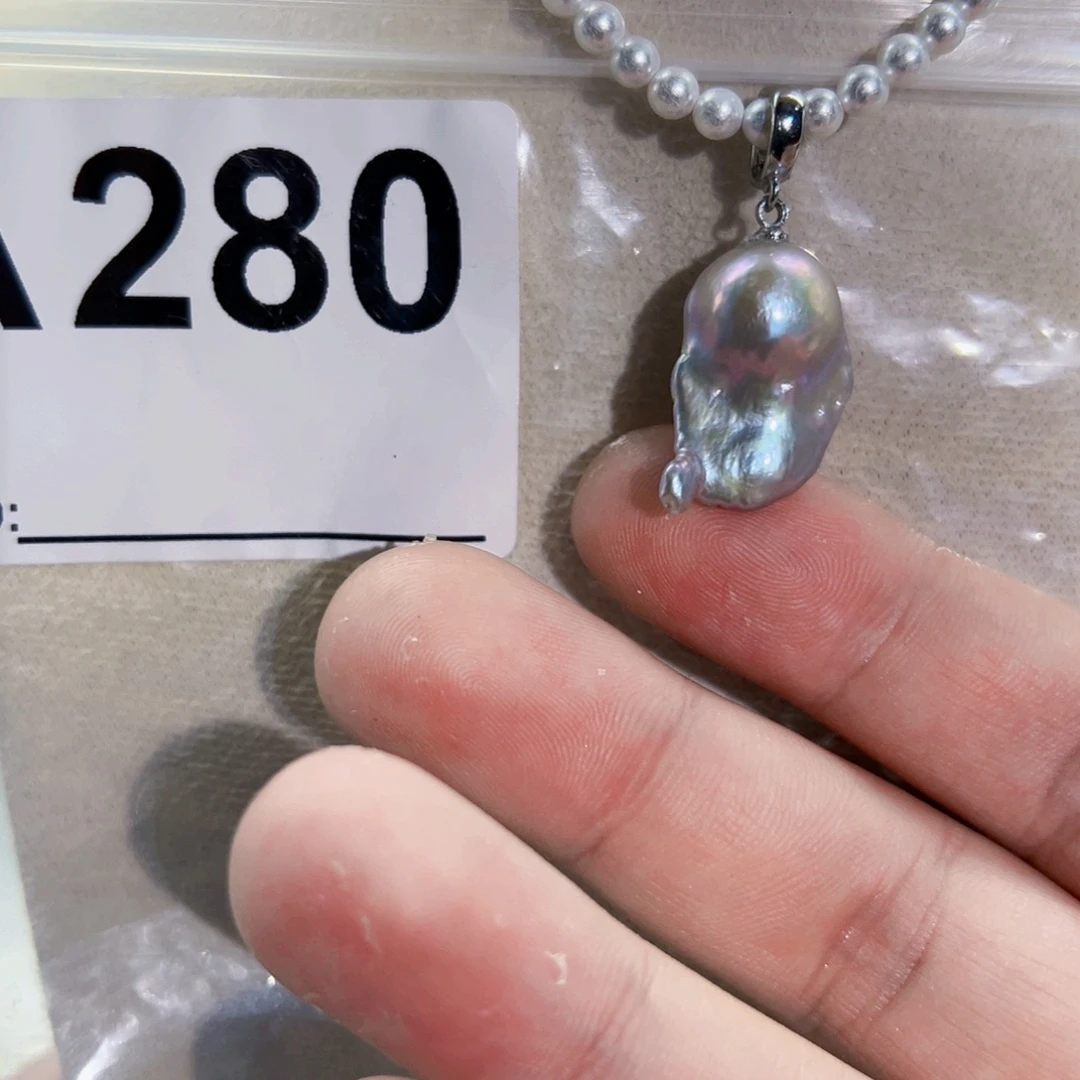 颈饰合金淡水珍珠
