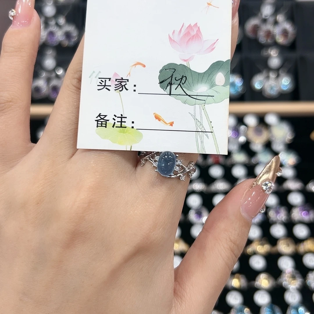 紫晶戒指银S925镶嵌戒指