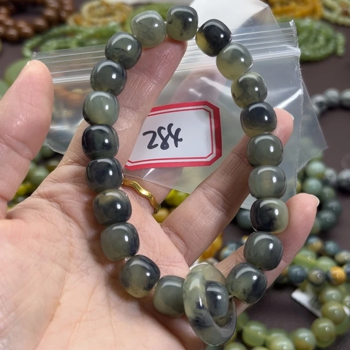 蛇纹石玉未镶嵌手链