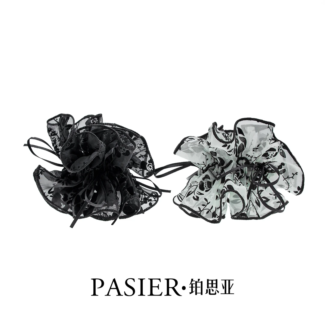 铂思亚铂思亚 水墨画 法式复古碎花水墨画发圈【思思专属】CC068