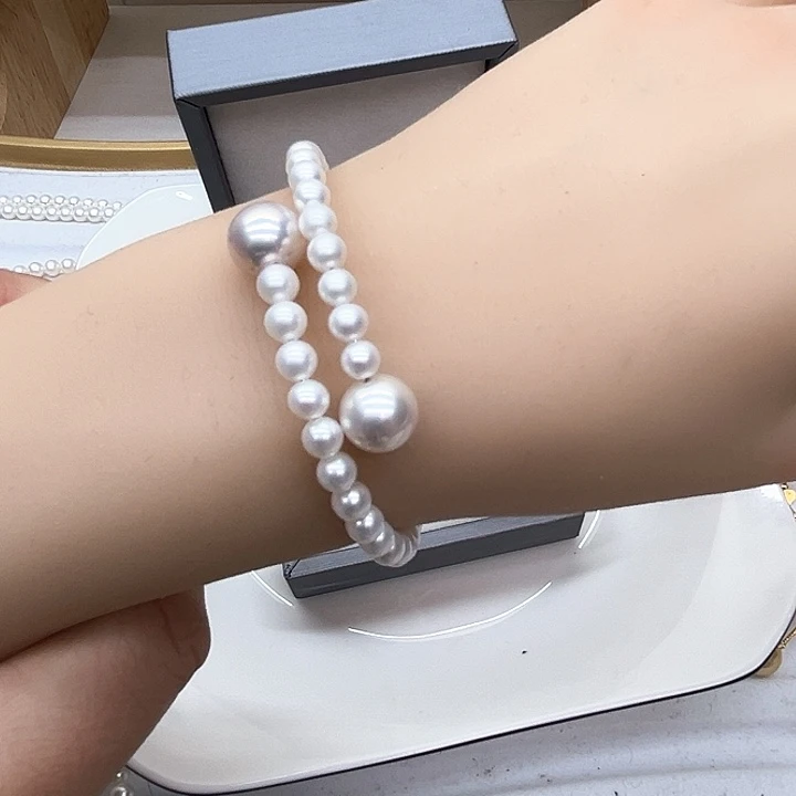 淡水珍珠颈饰银S925镶嵌