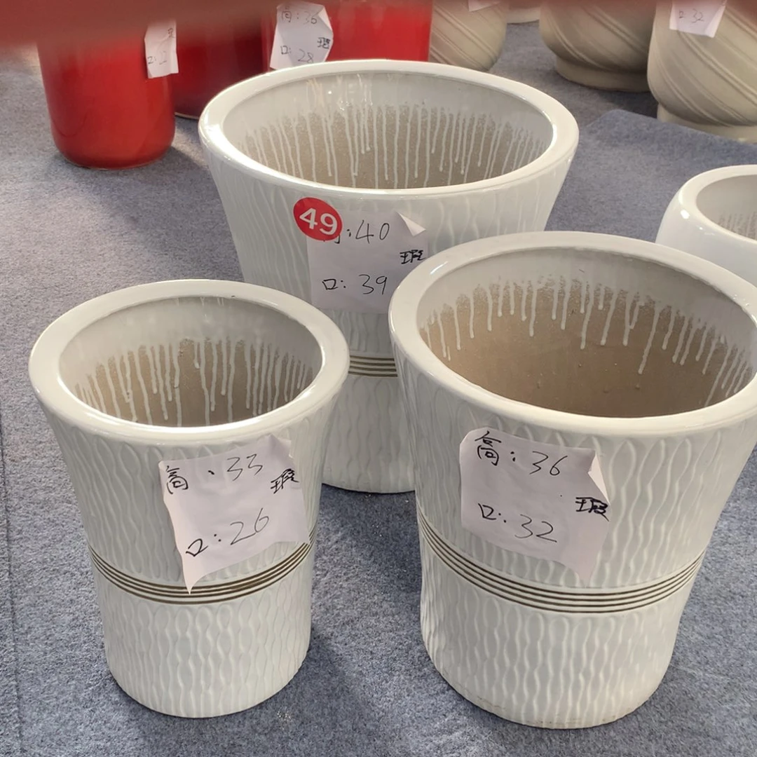 高温陶瓷花盆微瑕