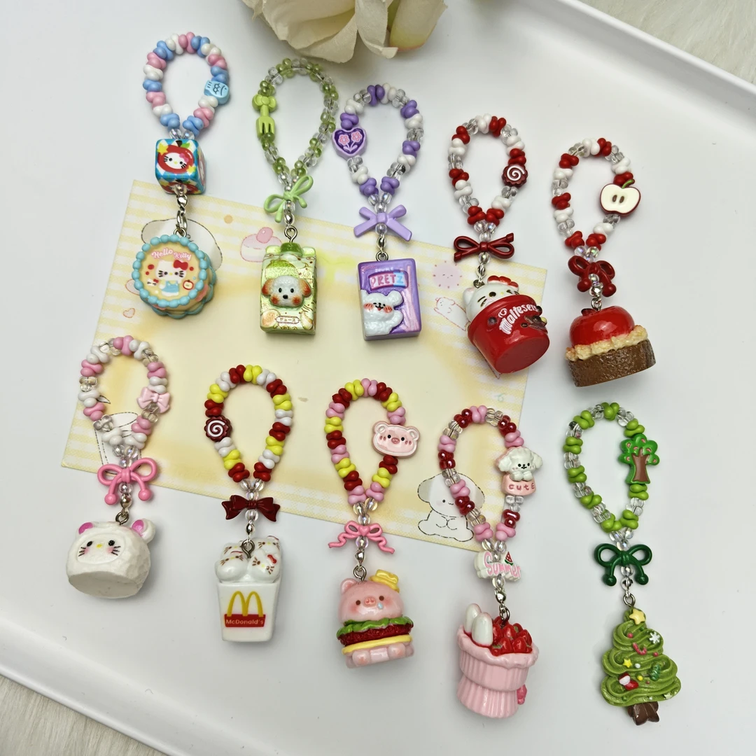 DIY可爱喜庆钥匙链手机链包挂