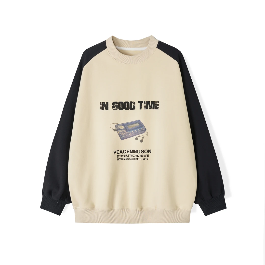 Mast『插肩袖』亲子装2025秋新款青少年男女百搭长袖卫衣不加绒102