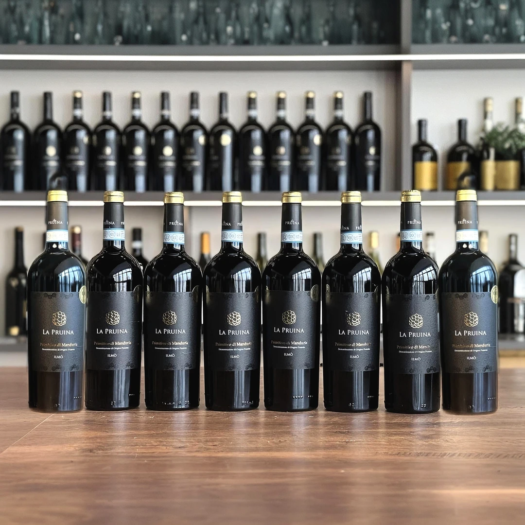 【原瓶进口】红花园李彬意大利黑标干红葡萄酒14.5度750ML*8