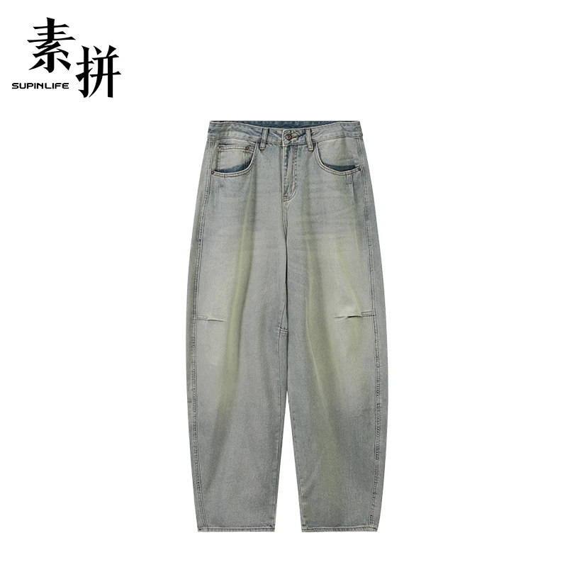 素拼牛仔长裤SPBZK523199AM