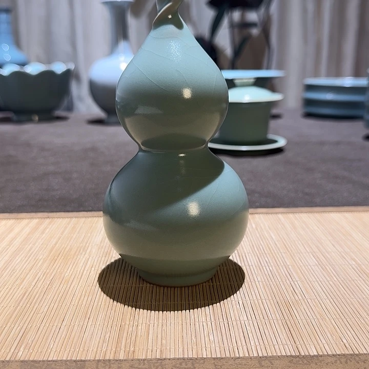杯子原矿汝瓷开片可养钱